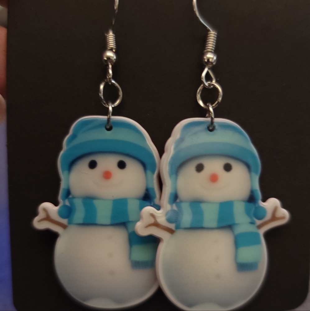 Cute Snowman Earrings